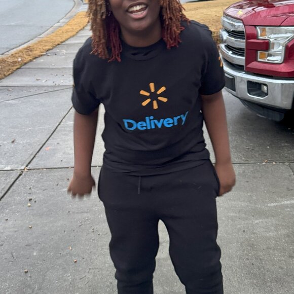 Spark / Walmart Reflective BLACK Tshirt - Delivery Driver (T-shirt Shirt Tee) - Picture 8 of 8